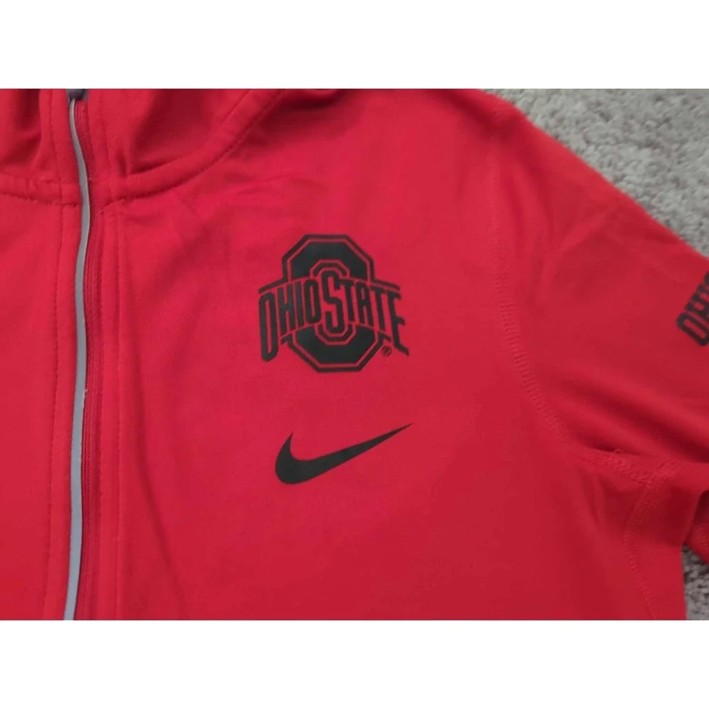 Ohio State Buckeyes Pullover Womens Small 1/4‎ Zip NCAA Nike Dri-Fit Red